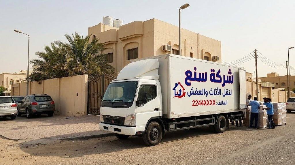 فريق نقل عفش الكويت يفكّ دولاباً ويرقّم ألواحه قبل التغليف